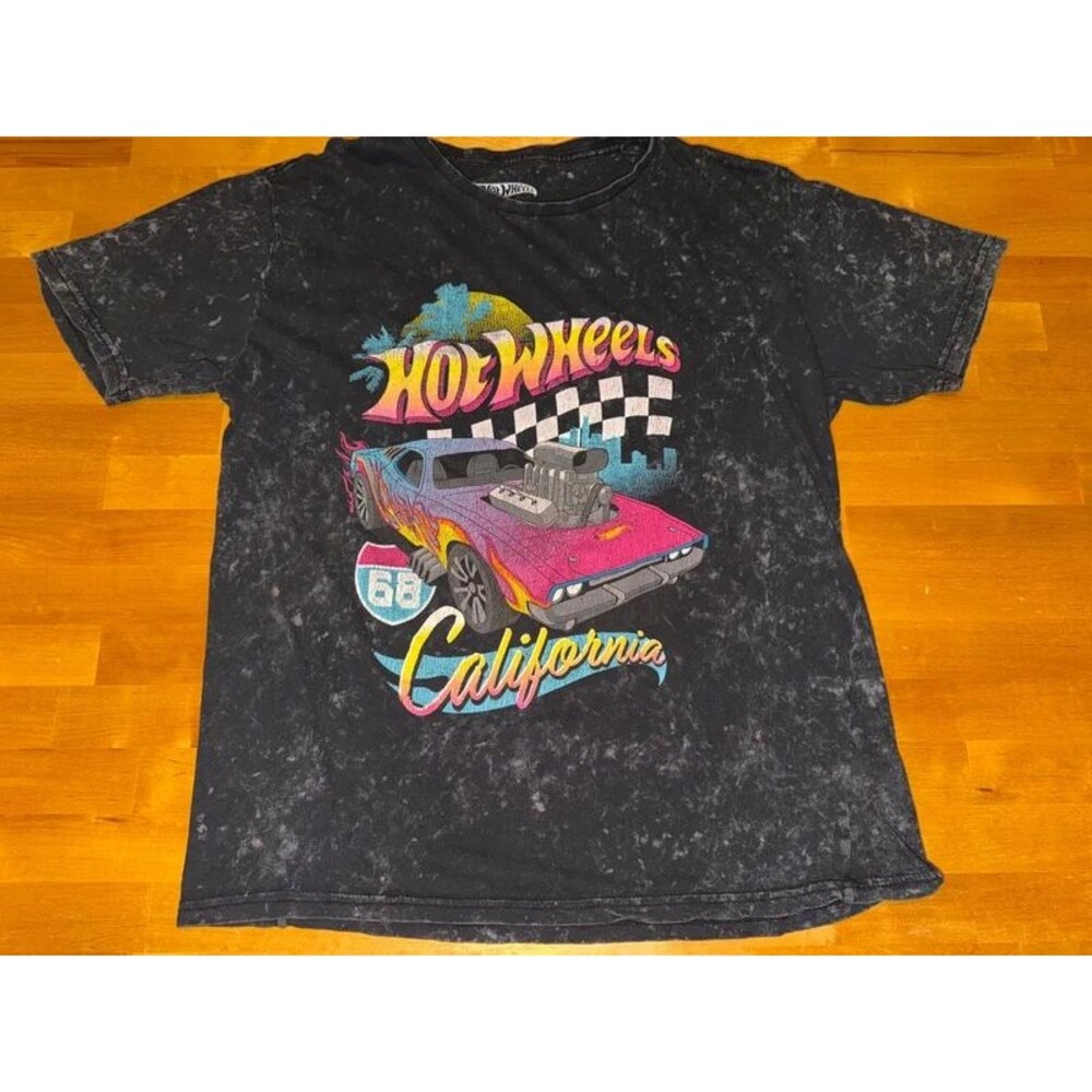 Hot Wheels California Acid Washed T-Shirt Size Medium